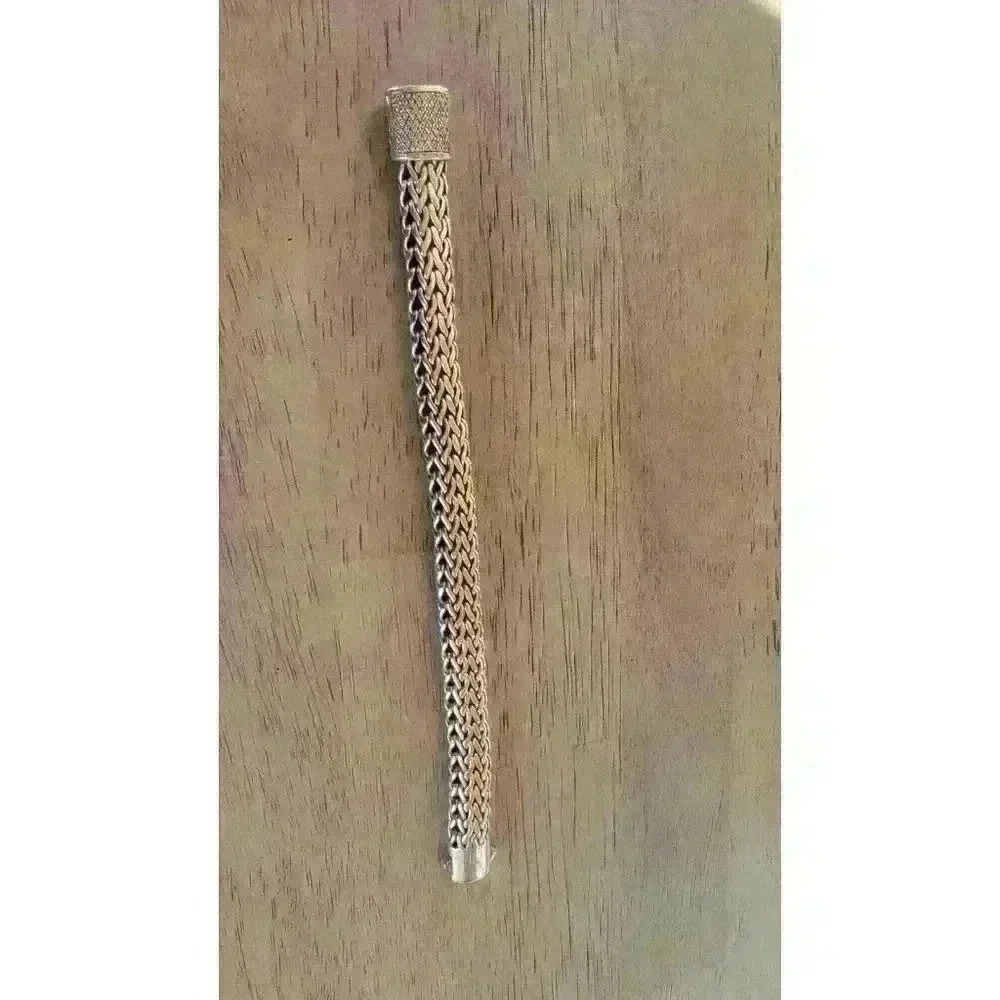 John Hardy 925 Sterling Silver Pave Diamond 12mm Classic Chain Bracelet - Picture 7 of 10